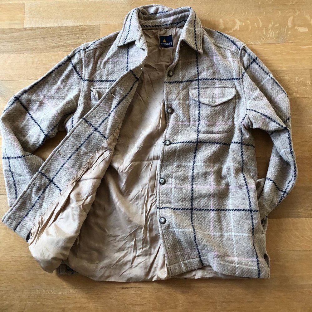 Unisex Lined Wool Shirt w/ Pockets